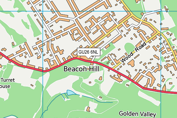 GU26 6NL map - OS VectorMap District (Ordnance Survey) GU26 6NL map - OS VectorMap District (Ordnance Survey)