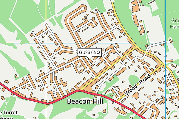 GU26 6NQ map - OS VectorMap District (Ordnance Survey)