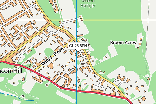 GU26 6PN map - OS VectorMap District (Ordnance Survey) GU26 6PN map - OS VectorMap District (Ordnance Survey)