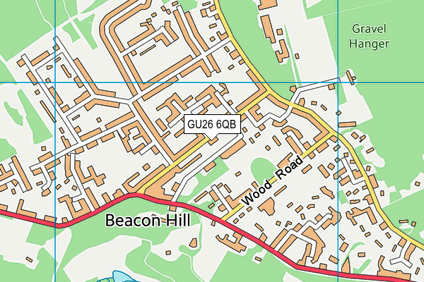 GU26 6QB map - OS VectorMap District (Ordnance Survey) GU26 6QB map - OS VectorMap District (Ordnance Survey)