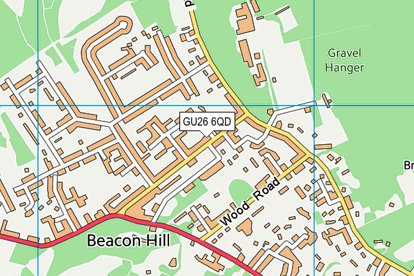 GU26 6QD map - OS VectorMap District (Ordnance Survey) GU26 6QD map - OS VectorMap District (Ordnance Survey)