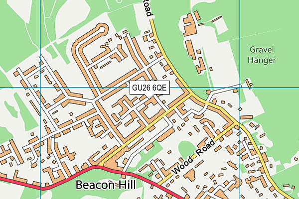 GU26 6QE map - OS VectorMap District (Ordnance Survey)