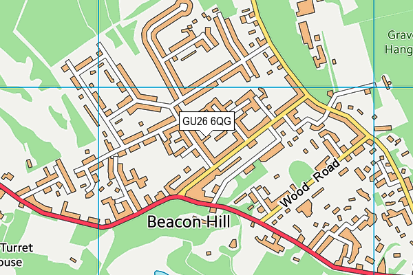 GU26 6QG map - OS VectorMap District (Ordnance Survey) GU26 6QG map - OS VectorMap District (Ordnance Survey)