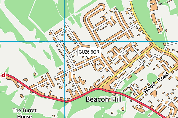 GU26 6QR map - OS VectorMap District (Ordnance Survey)