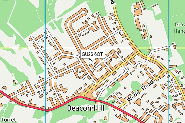 GU26 6QT map - OS VectorMap District (Ordnance Survey) GU26 6QT map - OS VectorMap District (Ordnance Survey)