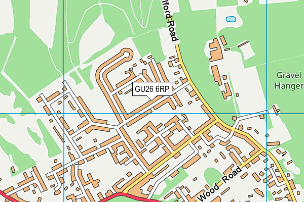 GU26 6RP map - OS VectorMap District (Ordnance Survey) GU26 6RP map - OS VectorMap District (Ordnance Survey)