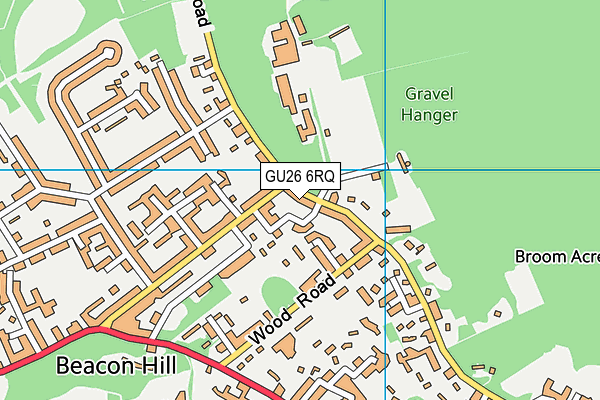 GU26 6RQ map - OS VectorMap District (Ordnance Survey)