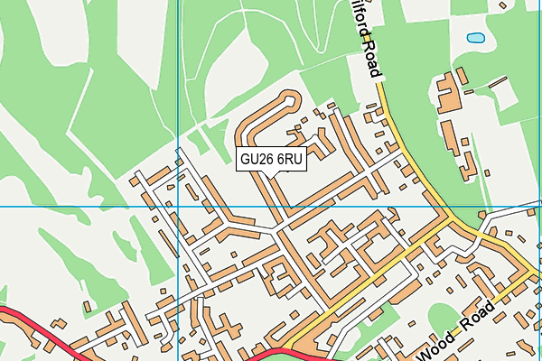 GU26 6RU map - OS VectorMap District (Ordnance Survey) GU26 6RU map - OS VectorMap District (Ordnance Survey)