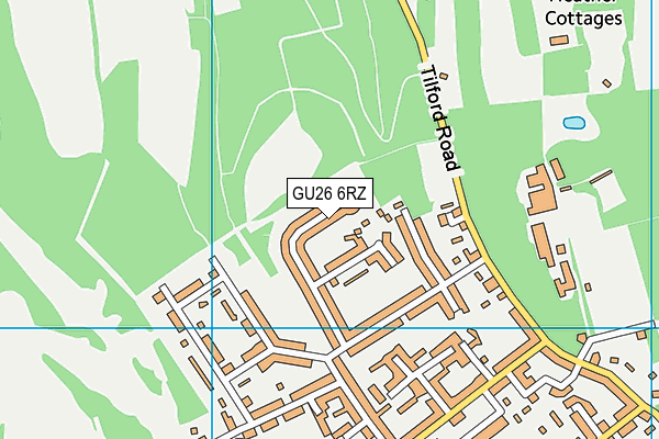 GU26 6RZ map - OS VectorMap District (Ordnance Survey) GU26 6RZ map - OS VectorMap District (Ordnance Survey)
