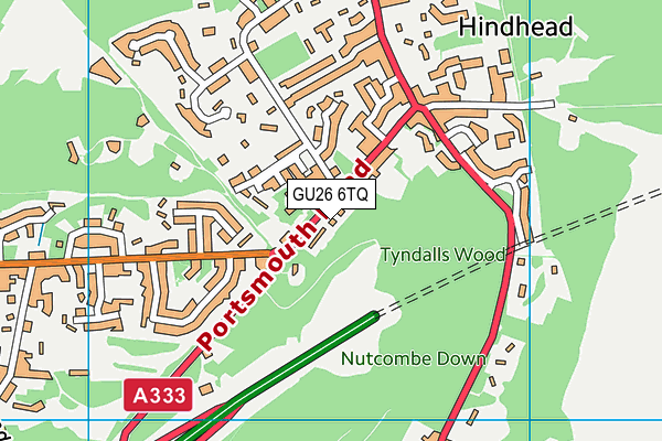 GU26 6TQ map - OS VectorMap District (Ordnance Survey) GU26 6TQ map - OS VectorMap District (Ordnance Survey)