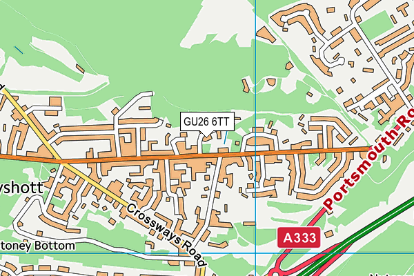 GU26 6TT map - OS VectorMap District (Ordnance Survey)