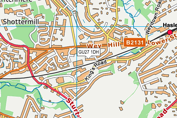 GU27 1DH map - OS VectorMap District (Ordnance Survey) GU27 1DH map - OS VectorMap District (Ordnance Survey)