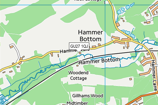 GU27 1QJ map - OS VectorMap District (Ordnance Survey) GU27 1QJ map - OS VectorMap District (Ordnance Survey)