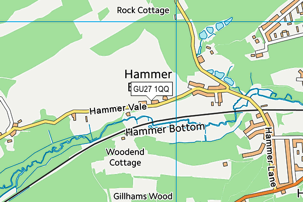 GU27 1QQ map - OS VectorMap District (Ordnance Survey) GU27 1QQ map - OS VectorMap District (Ordnance Survey)
