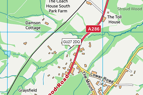 GU27 2DQ map - OS VectorMap District (Ordnance Survey) GU27 2DQ map - OS VectorMap District (Ordnance Survey)