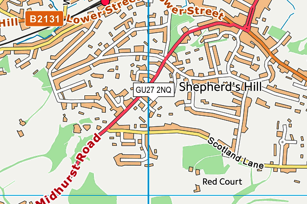 GU27 2NQ map - OS VectorMap District (Ordnance Survey) GU27 2NQ map - OS VectorMap District (Ordnance Survey)