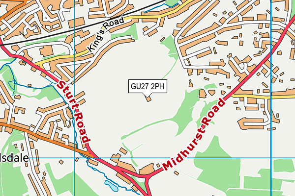 GU27 2PH map - OS VectorMap District (Ordnance Survey) GU27 2PH map - OS VectorMap District (Ordnance Survey)