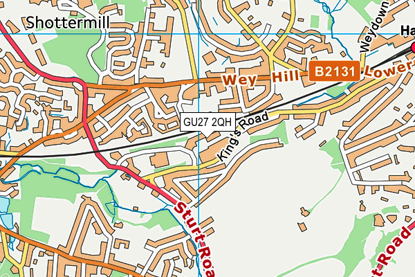 GU27 2QH map - OS VectorMap District (Ordnance Survey) GU27 2QH map - OS VectorMap District (Ordnance Survey)