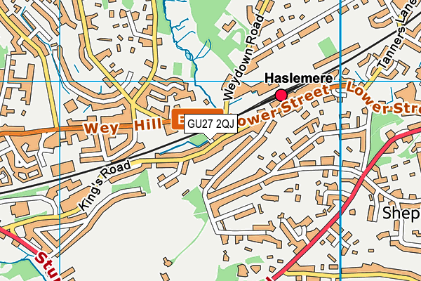 GU27 2QJ map - OS VectorMap District (Ordnance Survey) GU27 2QJ map - OS VectorMap District (Ordnance Survey)