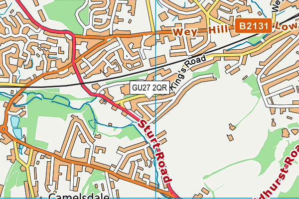 GU27 2QR map - OS VectorMap District (Ordnance Survey) GU27 2QR map - OS VectorMap District (Ordnance Survey)