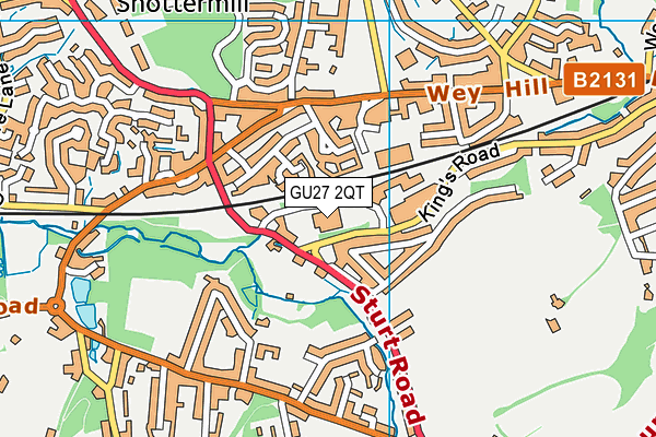 GU27 2QT map - OS VectorMap District (Ordnance Survey) GU27 2QT map - OS VectorMap District (Ordnance Survey)