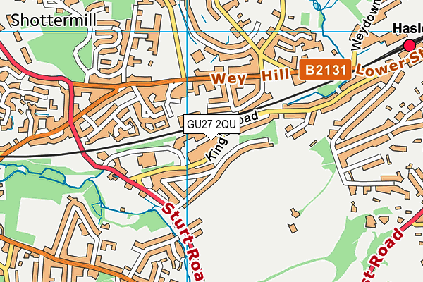 GU27 2QU map - OS VectorMap District (Ordnance Survey) GU27 2QU map - OS VectorMap District (Ordnance Survey)