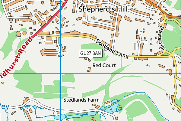 GU27 3AN map - OS VectorMap District (Ordnance Survey) GU27 3AN map - OS VectorMap District (Ordnance Survey)