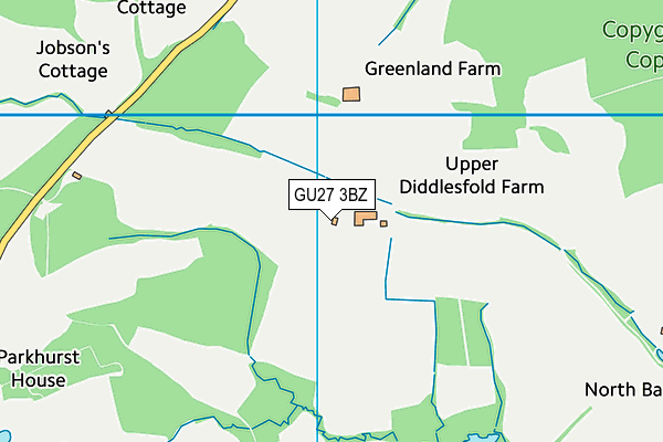 GU27 3BZ map - OS VectorMap District (Ordnance Survey) GU27 3BZ map - OS VectorMap District (Ordnance Survey)