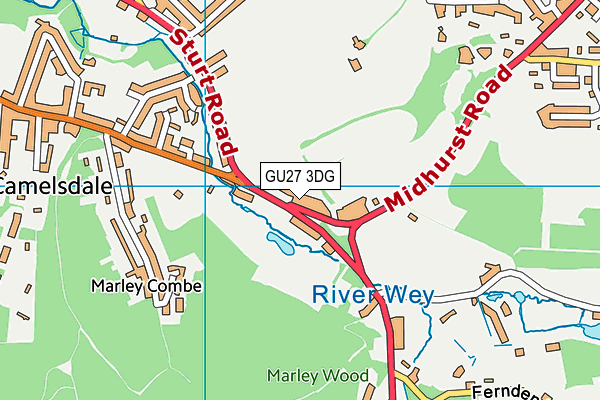 GU27 3DG map - OS VectorMap District (Ordnance Survey) GU27 3DG map - OS VectorMap District (Ordnance Survey)