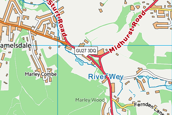 GU27 3DQ map - OS VectorMap District (Ordnance Survey) GU27 3DQ map - OS VectorMap District (Ordnance Survey)