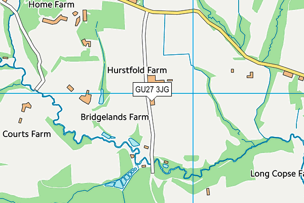 GU27 3JG map - OS VectorMap District (Ordnance Survey) GU27 3JG map - OS VectorMap District (Ordnance Survey)