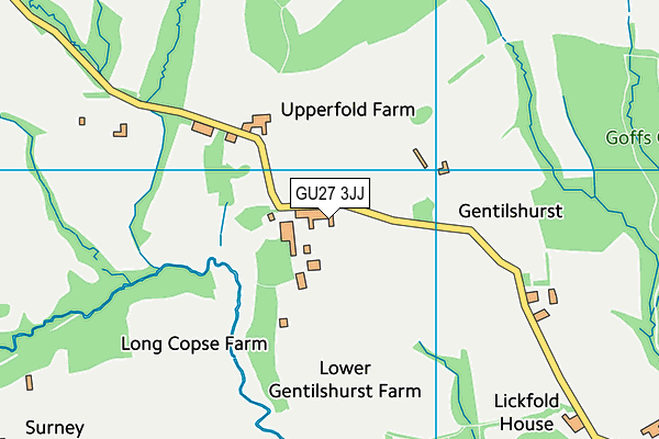 GU27 3JJ map - OS VectorMap District (Ordnance Survey) GU27 3JJ map - OS VectorMap District (Ordnance Survey)