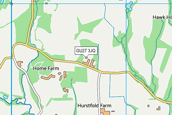 GU27 3JQ map - OS VectorMap District (Ordnance Survey) GU27 3JQ map - OS VectorMap District (Ordnance Survey)