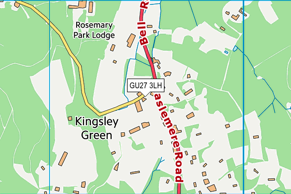 GU27 3LH map - OS VectorMap District (Ordnance Survey) GU27 3LH map - OS VectorMap District (Ordnance Survey)