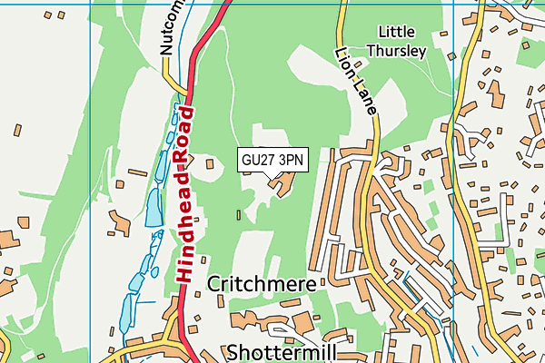GU27 3PN map - OS VectorMap District (Ordnance Survey) GU27 3PN map - OS VectorMap District (Ordnance Survey)