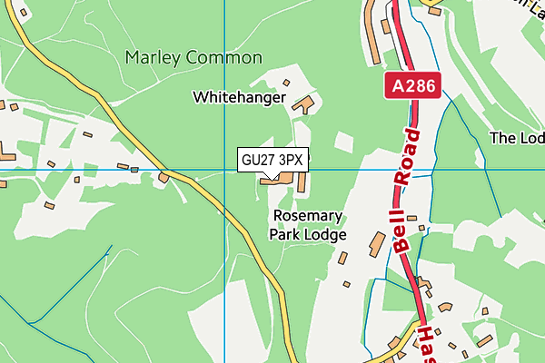 GU27 3PX map - OS VectorMap District (Ordnance Survey) GU27 3PX map - OS VectorMap District (Ordnance Survey)