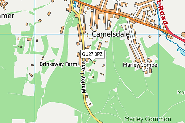 GU27 3PZ map - OS VectorMap District (Ordnance Survey) GU27 3PZ map - OS VectorMap District (Ordnance Survey)