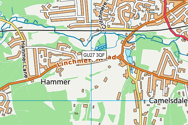 GU27 3QF map - OS VectorMap District (Ordnance Survey) GU27 3QF map - OS VectorMap District (Ordnance Survey)