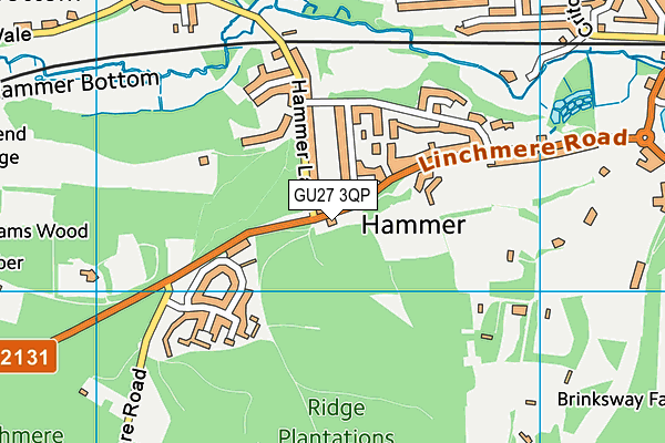 GU27 3QP map - OS VectorMap District (Ordnance Survey) GU27 3QP map - OS VectorMap District (Ordnance Survey)