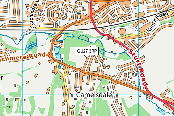GU27 3RP map - OS VectorMap District (Ordnance Survey) GU27 3RP map - OS VectorMap District (Ordnance Survey)