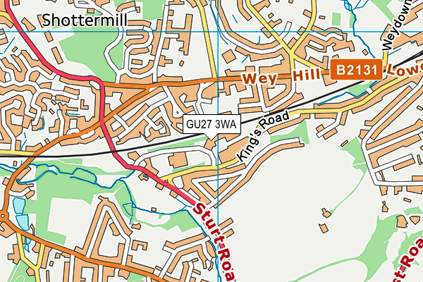 GU27 3WA map - OS VectorMap District (Ordnance Survey) GU27 3WA map - OS VectorMap District (Ordnance Survey)
