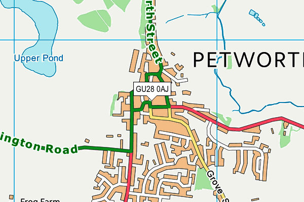 GU28 0AJ map - OS VectorMap District (Ordnance Survey) GU28 0AJ map - OS VectorMap District (Ordnance Survey)