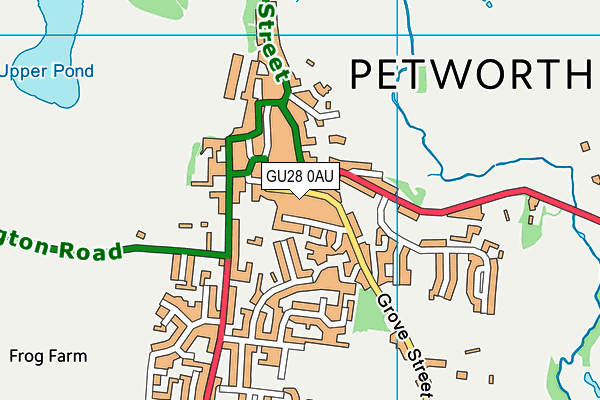 GU28 0AU map - OS VectorMap District (Ordnance Survey)
