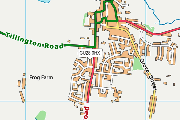 GU28 0HX map - OS VectorMap District (Ordnance Survey) GU28 0HX map - OS VectorMap District (Ordnance Survey)