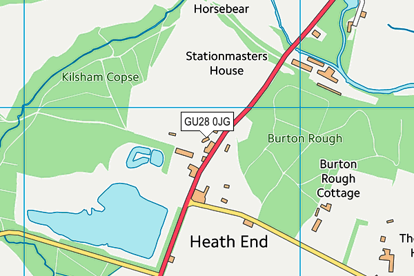 GU28 0JG map - OS VectorMap District (Ordnance Survey) GU28 0JG map - OS VectorMap District (Ordnance Survey)