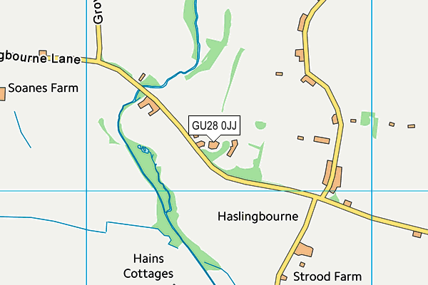 GU28 0JJ map - OS VectorMap District (Ordnance Survey)