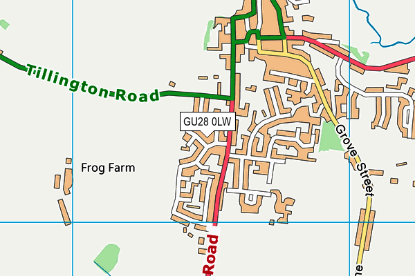 GU28 0LW map - OS VectorMap District (Ordnance Survey) GU28 0LW map - OS VectorMap District (Ordnance Survey)