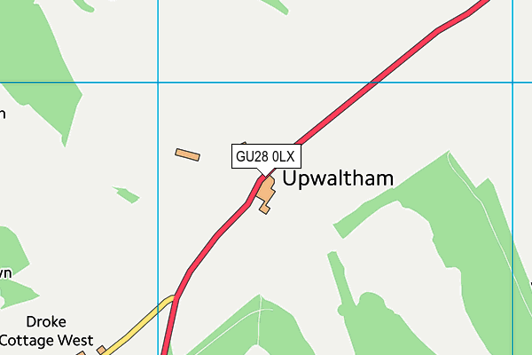 GU28 0LX map - OS VectorMap District (Ordnance Survey)