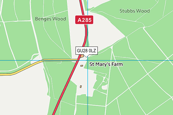 GU28 0LZ map - OS VectorMap District (Ordnance Survey) GU28 0LZ map - OS VectorMap District (Ordnance Survey)