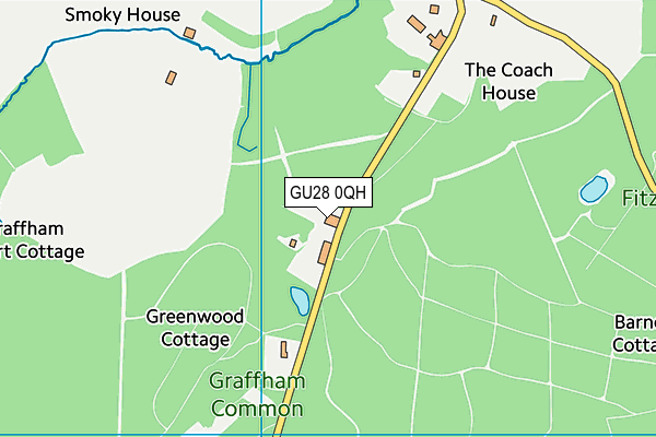 GU28 0QH map - OS VectorMap District (Ordnance Survey) GU28 0QH map - OS VectorMap District (Ordnance Survey)